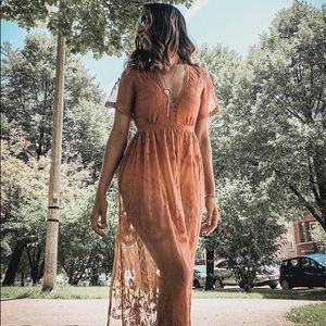 Maxi romper dress